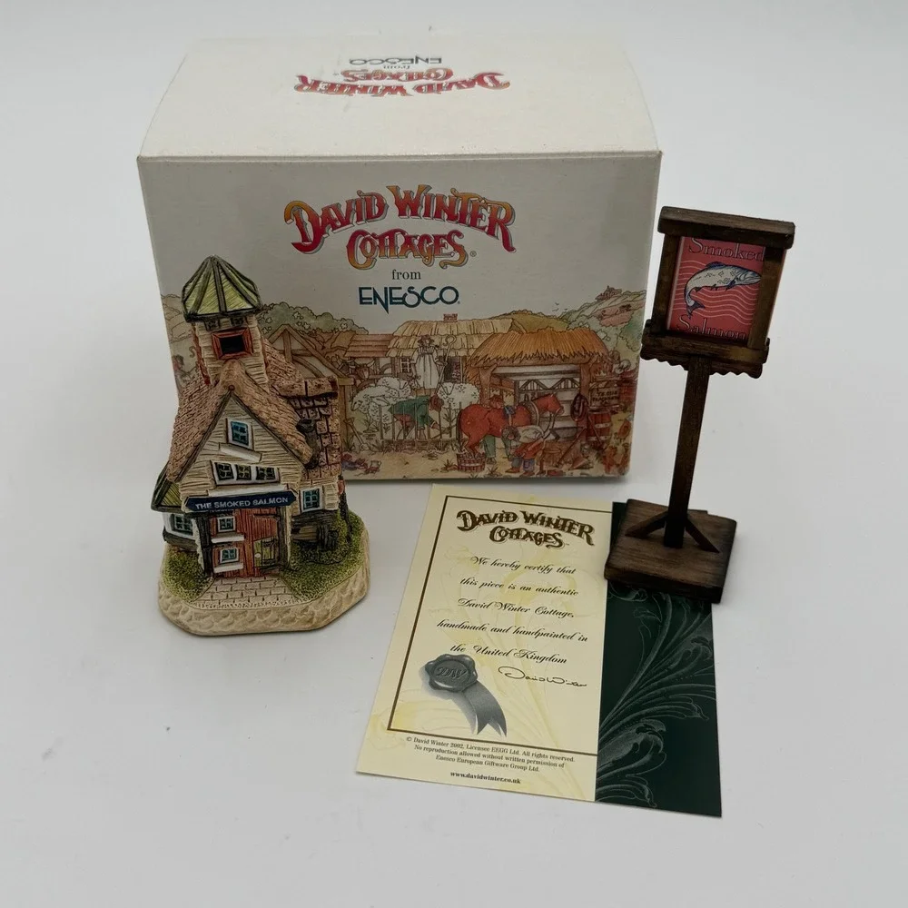 David Winter Cottages‎ The Smoked Salmon D1190 2001 The Dinner Party Collection